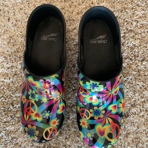 Dansko Peace Love Hippie Patent Leather Clog